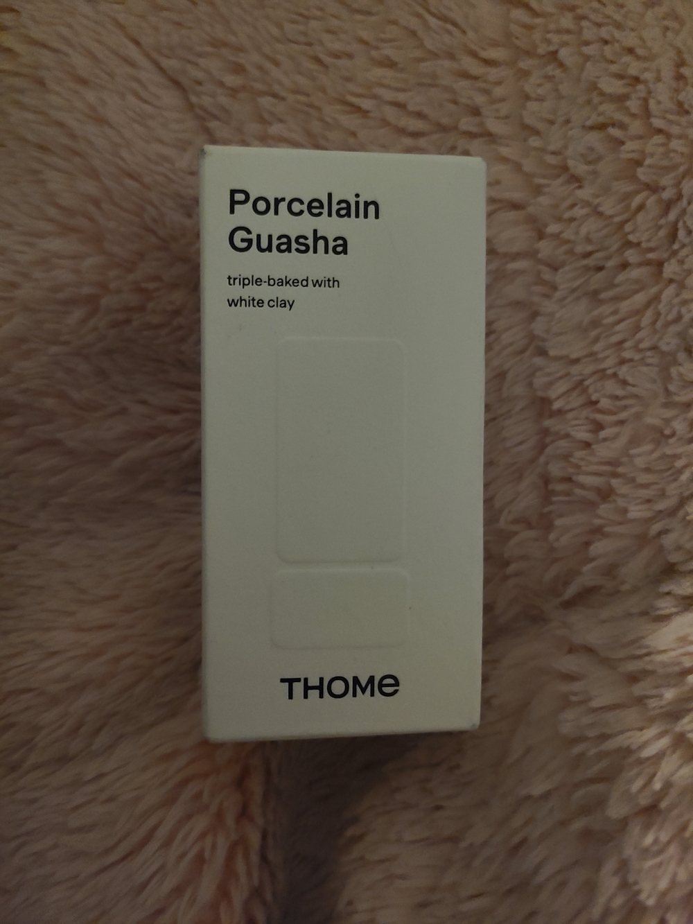 Thome Porcelain Guasha Triple Baked White Clay Facial Tool Msrp $89